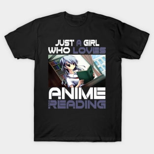 Just A Girl Who Loves Anime Ramen And Reading Japan Anime T-Shirt